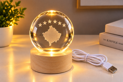 Llampë LED me Kristal – Koleksion Kombëtar