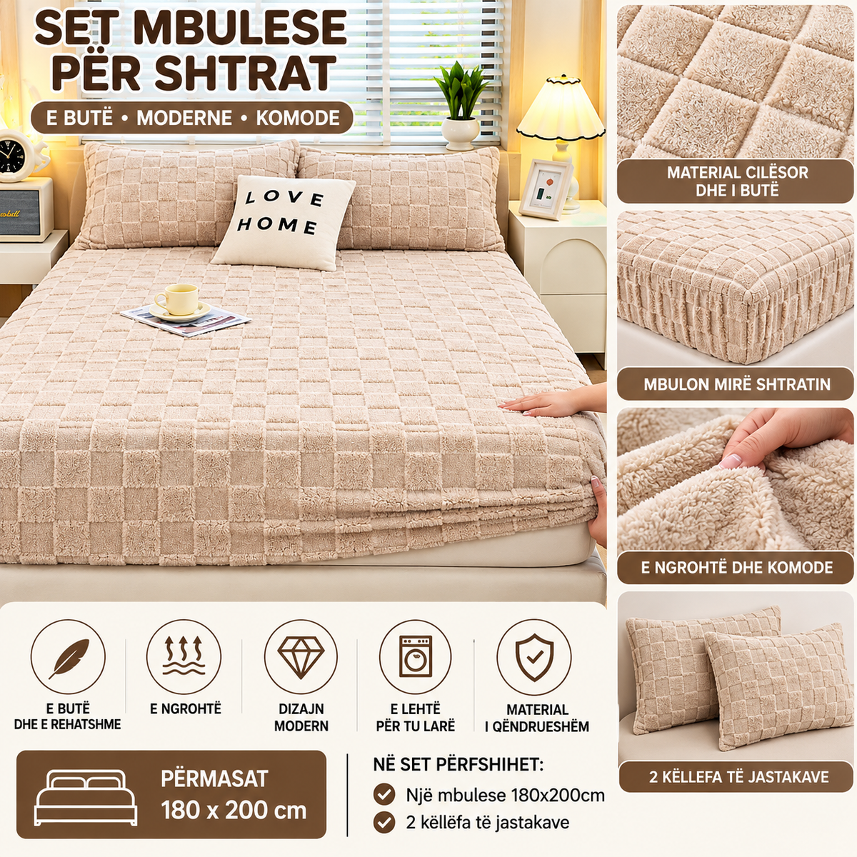Set Mbulese për Shtrat