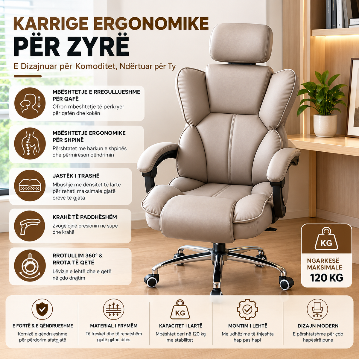 Karrige ergonomike për zyre